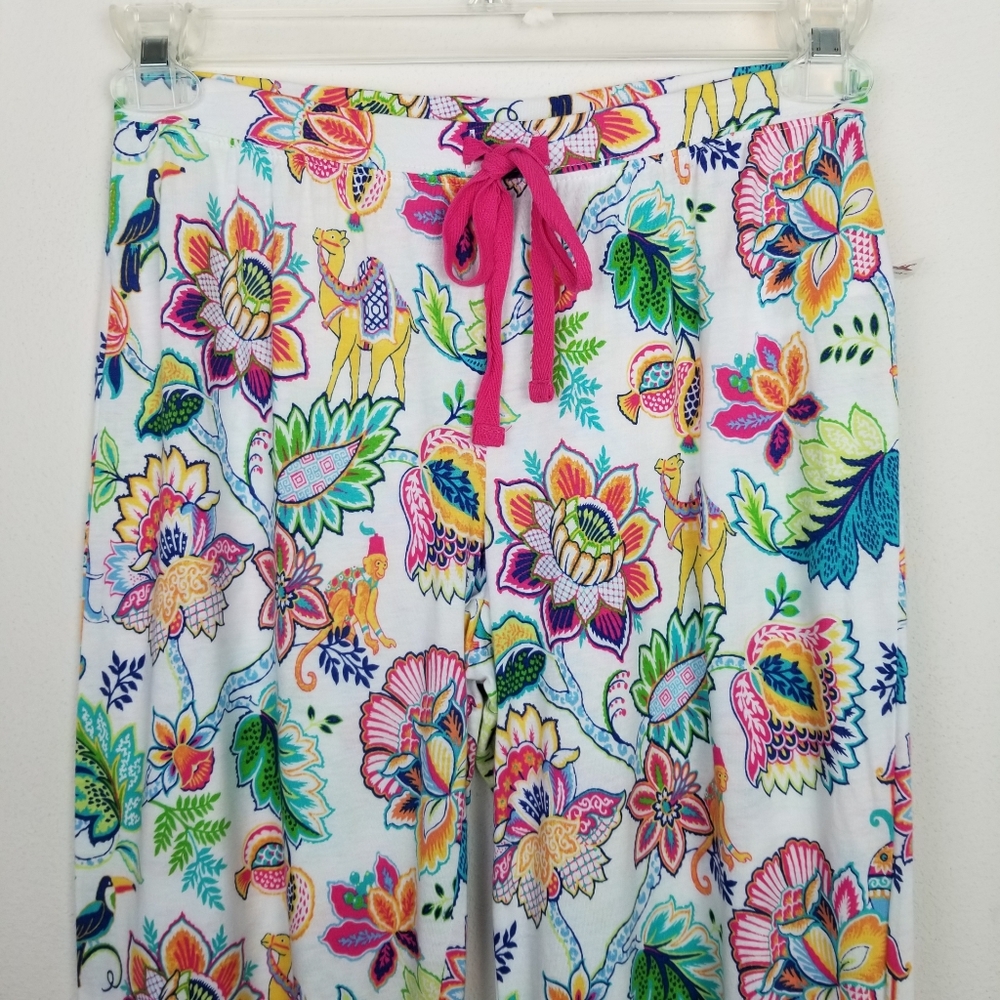 Cynthia Rowley Floral Monkey Sleepwear Pants NWT